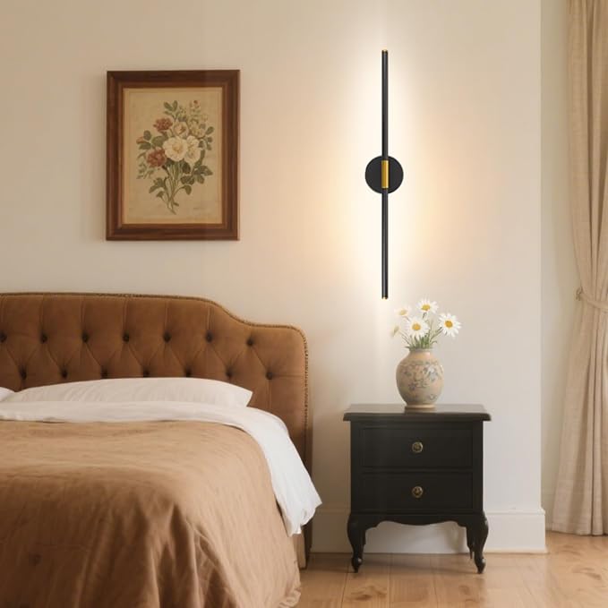 GvvooHome 28" Battery Operated Wall Sconce, 360°Rotation Wireless Rechargeable by GvvooHome