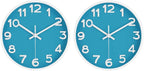 HIPPIH Wall Clock 2 Pack, 10 Inch Modern Wall Clocks Battery Operated, Non by HIPPIH