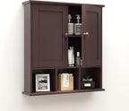 TaoHFE Brown Medicine Cabinets, Bathroom Wall Cabinet by TAOHFE