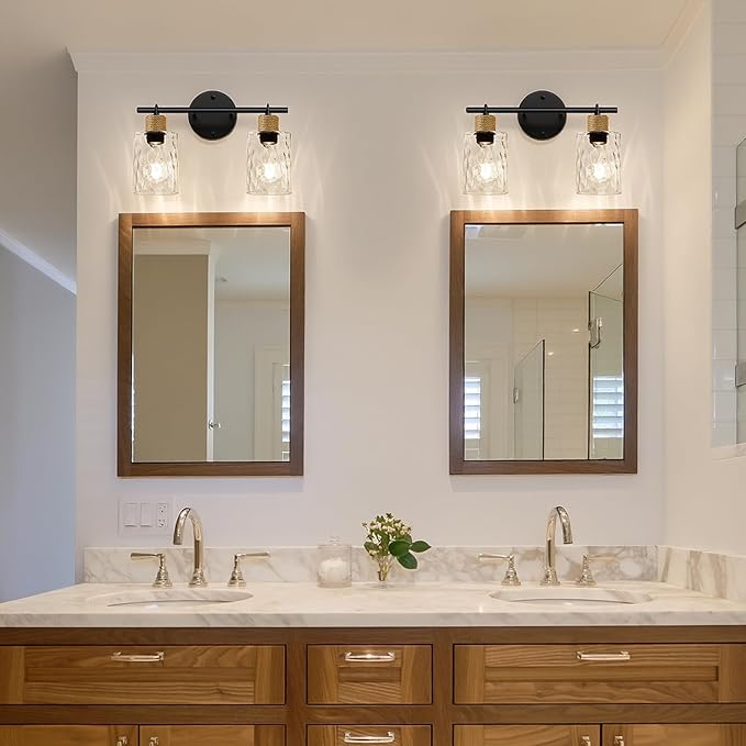 MOKATNG Bathroom Light Fixtures, 2-Light Coastal Vanity Lights - Image 3