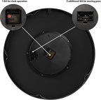 October Elf Large Real Moving Gears Wall Clock 24 Inch Vintage Industrial - Image 4