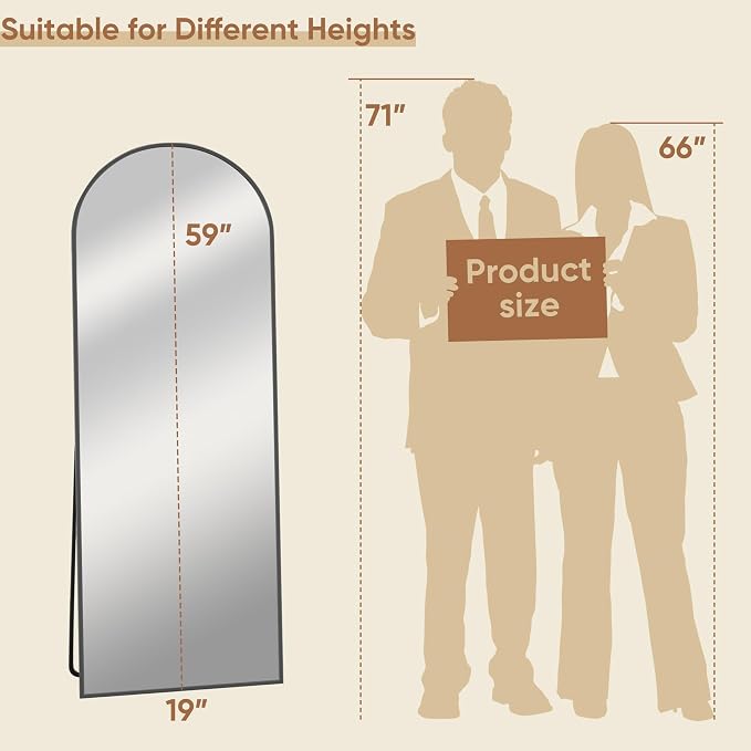 Full Length Mirror, Tall Mirrors Body Floor Mirror - Image 8