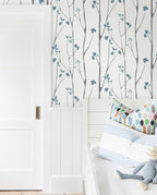 Timeet Peel and Stick Wallpaper Floral Wallpaper Boho Floral Contact Paper - Image 4