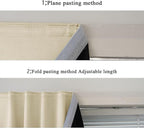 AJAZZ 100% Blackout Curtains for Bedroom Self Adhesive Curtains Temporary - Image 4