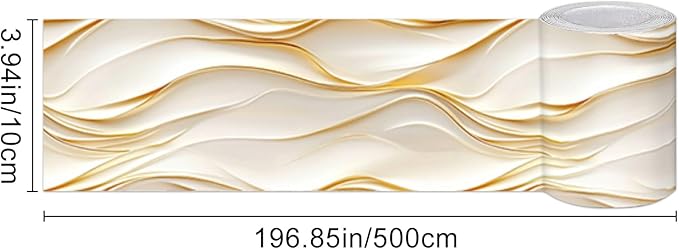 HOMETITUTE Wallpaper Border Peel and Stick Decorative Wall Trim Self Adhesive - Image 5