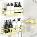 YASONIC Shower Caddy Adhesive, No Drill Bathroom Shower Organizers, by YASONIC