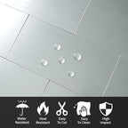 AULIGET 3" x 6" Metal Subway Tile Peel and Stick Backsplash, Stainless Steel - Image 3