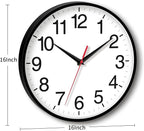 Rohioue 16 Inch Wall Clock Modern Battery Operated Silent Non Ticking Large - Image 3