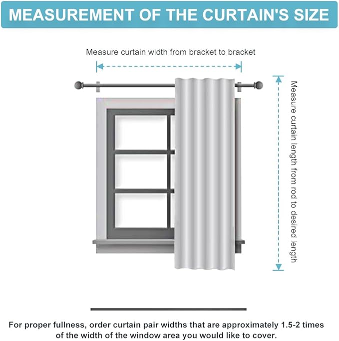 RYB HOME Blackout Curtains Pair - Image 8