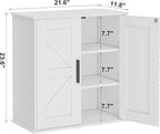 Homleke Bathroom Wall Cabinet, Over Toilet Storage Cabinet - Image 3