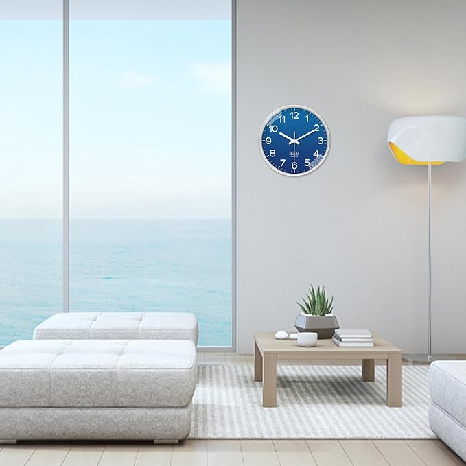 XNM Navy Blue Decorative Wall Clock - Image 2