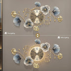 Large Metal Wall Clocks with Led Light, Silent Creative Decorative Clock - Image 2