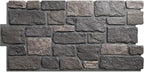 EverStone Cobblestone Faux Stone Panel, Charcoal Color by EkenaMillwork