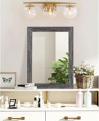 AAZZKANG Wall Mirror with Rectangle Wood Frame Large 20"x16" Rustic Decorative - Image 4