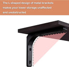DINZI LVJ Long Wall Shelves, 39.4Inch Wall Mounted Shelves Set of 2, Extra - Image 4