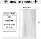ChrisDowa Room Divider Curtain 96 Inches Long, Wide Blackout Sliding Door - Image 6