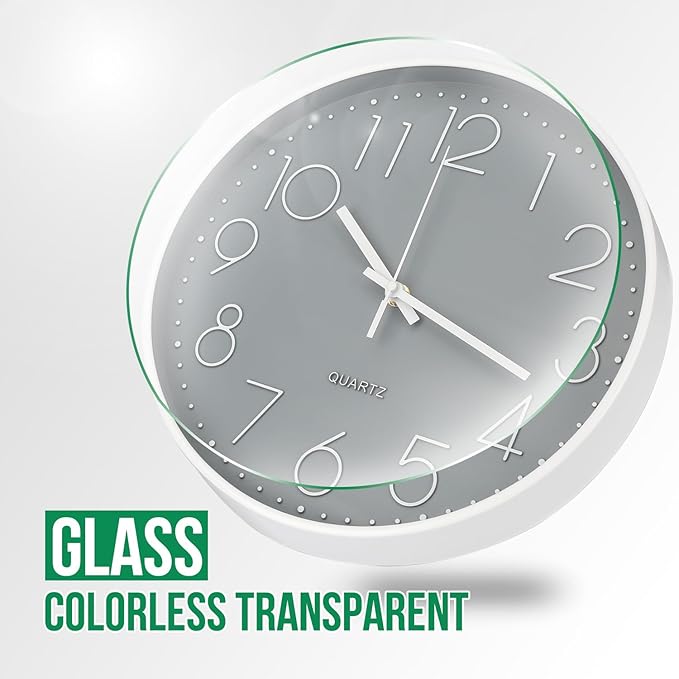 Wall Clock Non-Ticking Silent Modern Simple Style Round Decor Clock - Image 5
