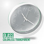 Wall Clock 12 Inch Non-Ticking Silent Modern Simple Style Round Decor Clock - Image 5