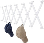 SCUNDA Wall Rack with 20 Hooks, Wooden Wall Expandable Coat Rack by SCUNDAHOME