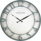 Presentime & Co 21" Farmhouse Series Wall Clock, Vintage Style, Retro Clock by Presentime