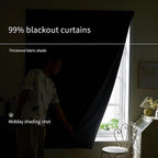 AJAZZ Self Adhesive Curtains 100% Blackout Shades Window Cover Sticky Curtain - Image 4
