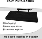 BGMG Wood Floating Shelves 16 inch, Wide Rustic Wooden Wall Shelves - Image 5