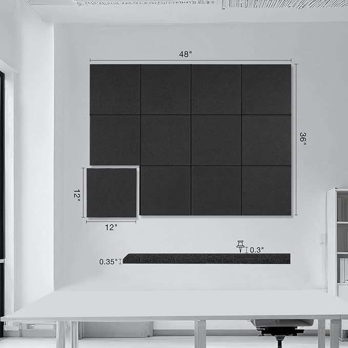 Large Cork Boards for Walls, 12 Pack Bulletin Boards Alternative, Cork Board - Image 2