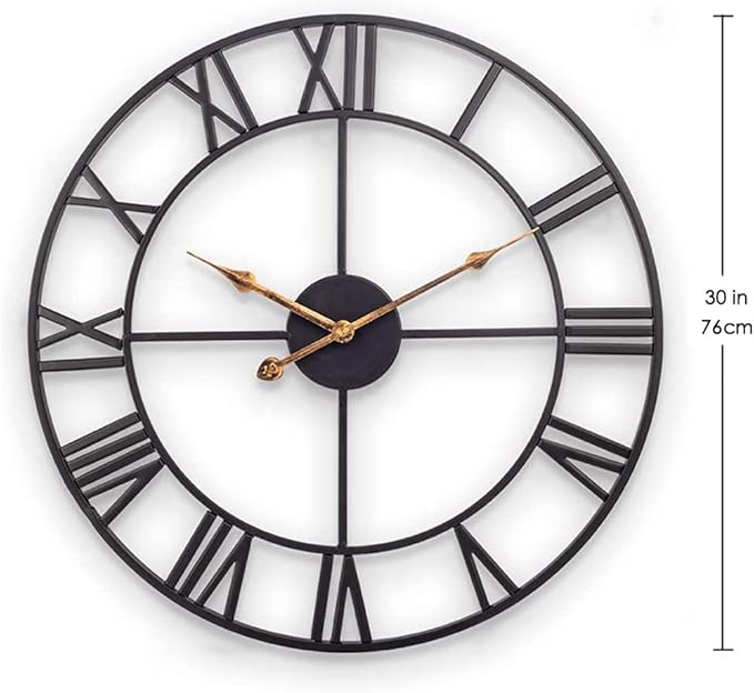 Large Industrial Wall Clock - Image 5