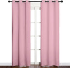 NICETOWN Window Curtain Panels, Thermal Insulated Solid Grommet Blackout - Image 2