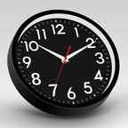DAXSMY Wall Clock Black Battery Operated 10 Inch Simpel Silent Non Ticking - Image 4
