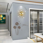 Large Wall Clocks for Living Room Decor Modern Gold Silent Wall Clock Battery - Image 3