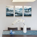 MHARTK66 Wall Art for Bedroom, Mountain Landscape Wall Decor, Large Foggy - Image 5