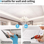 Art3d Drop Ceiling Tiles 24x24 Inch – Glue Up PVC Ceiling Tiles 2x2 Ft. - Image 9