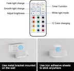 3 Pack Picture Lights for Wall, 13 RGB Color Rechargeable Battery Operated wall - Image 5
