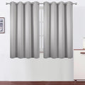 LEMOMO Blackout Curtains 66 x 54 Inch Long Light Grey Curtains Set of 2 Panels by Lemomo