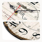 8 Inch Wall Clock Easy to Read Arabic Numerals Wooden Round Wall Clock Silent - Image 4
