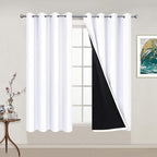 Yakamok Pure White 100% Blackout Curtains Energy Saving Thermal Insulated 2 by Yakamok