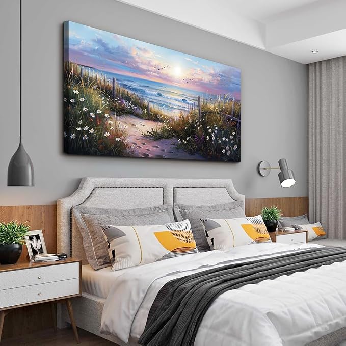 hyidecorart Large Wall Art For Living Room Canvas Wall Decor For Bedroom Blue - Image 6