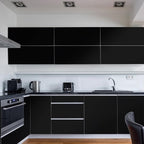 practicalWs 35.4 in x118 in Black Wallpaper Peel and Stick Wallpaper Shelf - Image 7