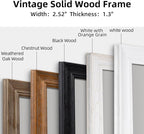 30" x 36" Rustic Wooden Framed Wall Mirror - Image 3