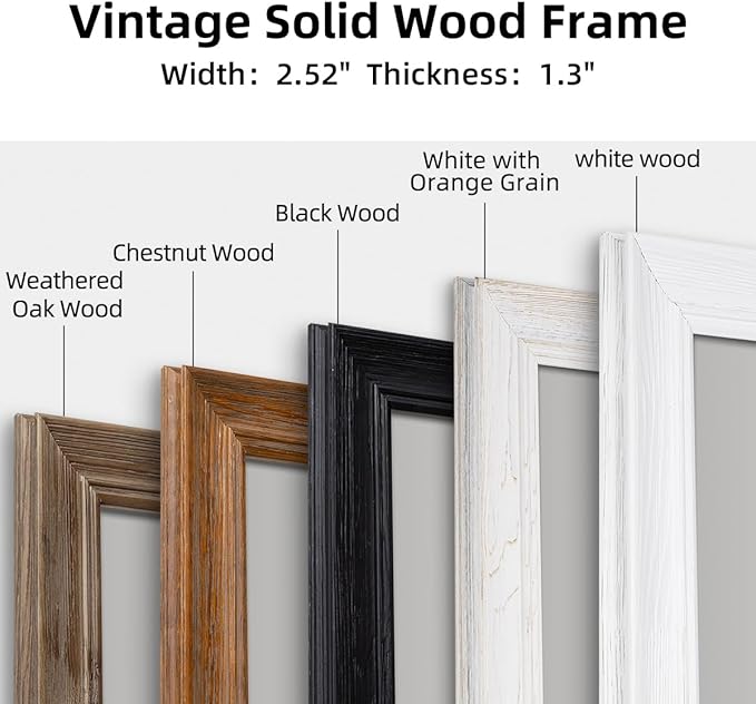 36" x 48" Rustic Wooden Framed Wall Mirror - Image 3