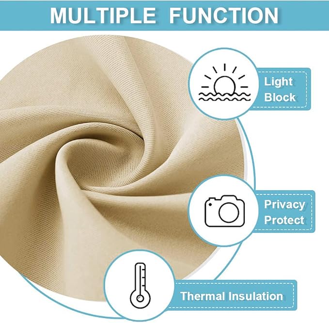 RYB HOME Wall Divider Curtain for Living Room, Noise Reduction Privacy Curtain - Image 6