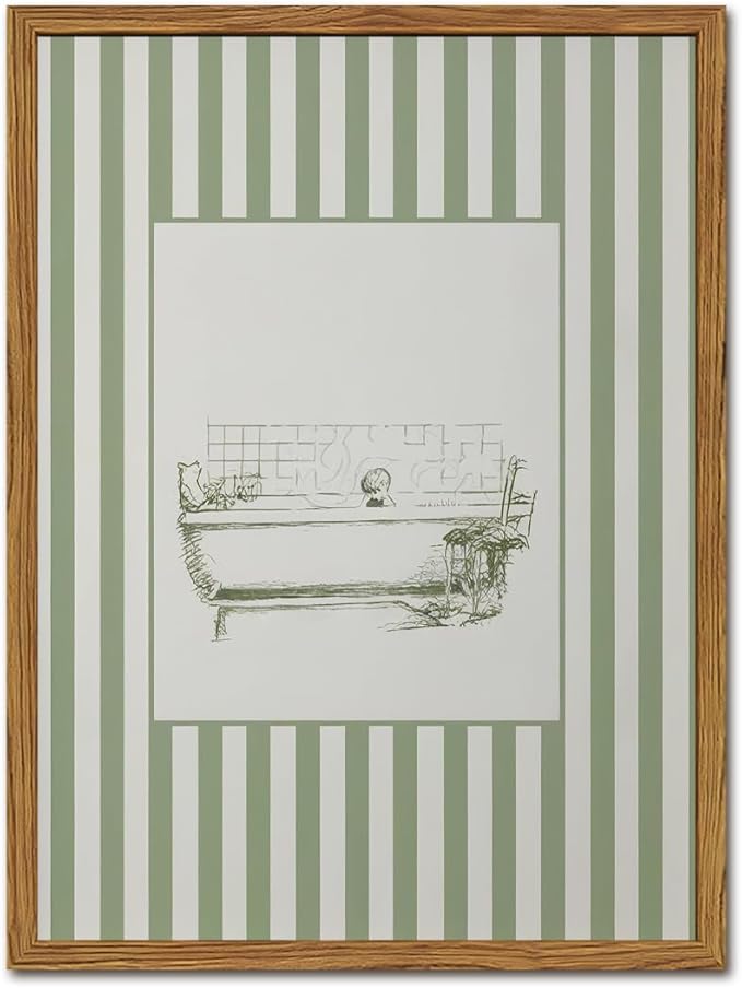 Funny Kids Bathroom Wall Art Cute Boy in Bathtub Wall Decor Picture, Eclectic by YYNISPINWallArt
