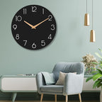 cicininc Wall Clock, 16 Inch Wooden Battery Operated Wall Clocks Silent - Image 5