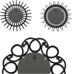 Retro Gold Mirrors for Wall Pack of 3. Round Mirrors. Decorative Mirrors.Small - Image 7
