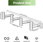 Wall Mounted Coat Rack-4 Hooks, Heavy Duty Stainless Steel Wall Hooks - Image 5