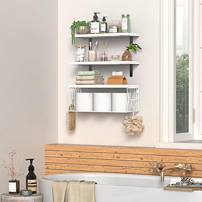 Floating Bathroom Shelves Wall Mounted - Image 4