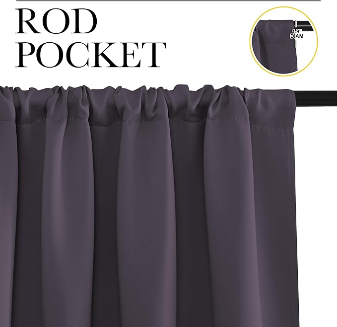 NICETOWN RV Blackout Curtains for Camper Windows, Kitchen Curtains, Short - Image 2