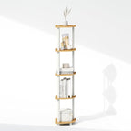 Furinno Turn-N-Tube Storage Shelves, 5-Tier Book Shelf, Corner Shelf, Toolless - Image 8