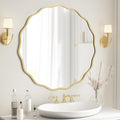 WallBeyond Round Wavy Mirror for Wall Decorative 28 inch, Modern Round Mirror by WallBeyond